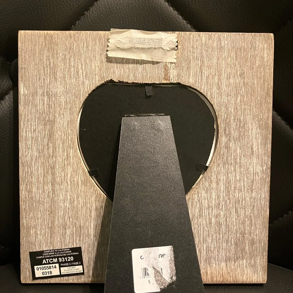 Heart-Shaped Rustic Brown Photo Frame - Picture 4 of 5